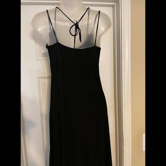 Vintage YK2 black beaded dress, size 6 - Picture 5 of 8